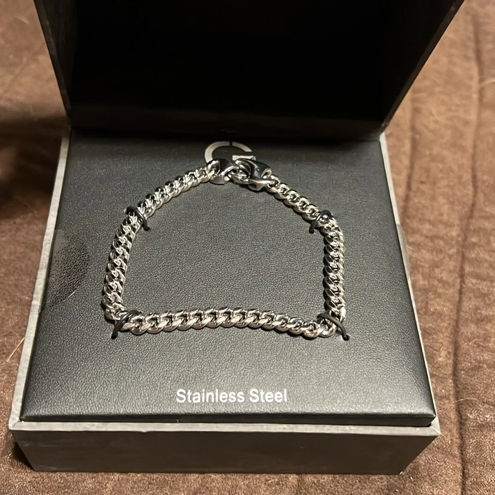 NWT CLANCY GARRETT Men's Cuban Chain Bracelet